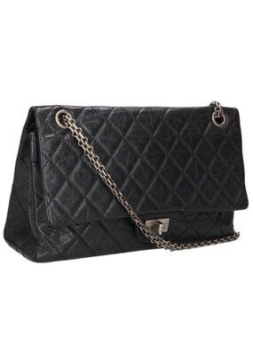 Chanel 2.55 Quilted Aged Calfskin Chain Shoulder Bag
